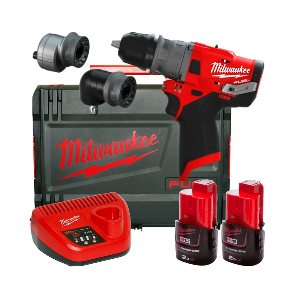 Дрель Milwaukee M12 FPDXKIT-202X FUEL (4933464138) 1