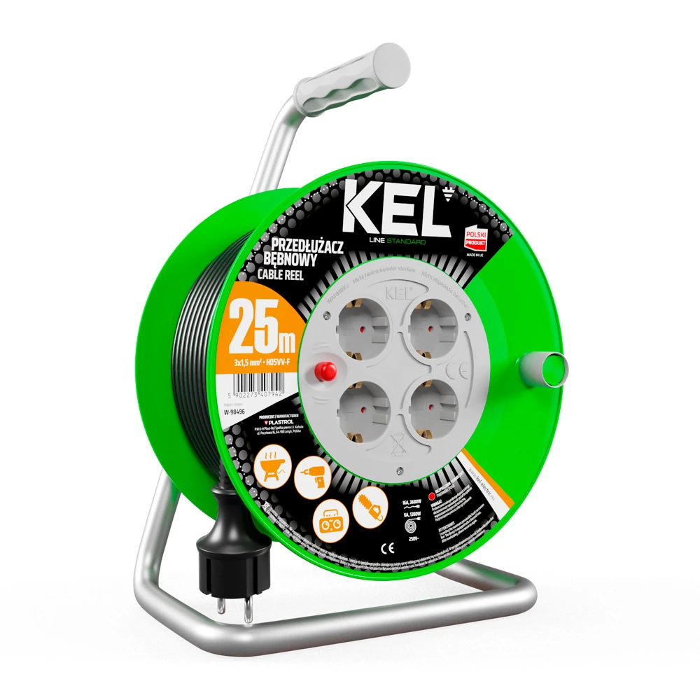 Удлинитель Kel W-98496 25\3*1,5 STD 1