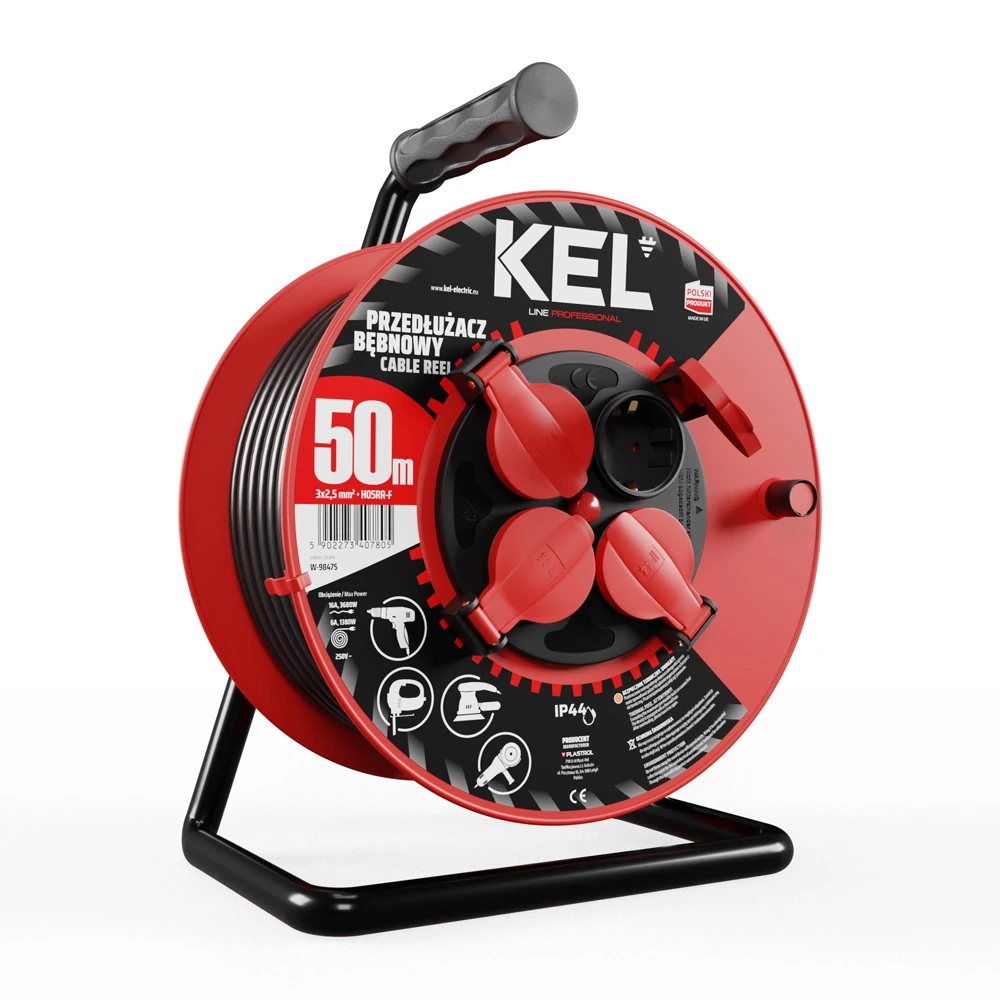 Удлинитель Kel W-98475 50\3*2,5 PRO 1