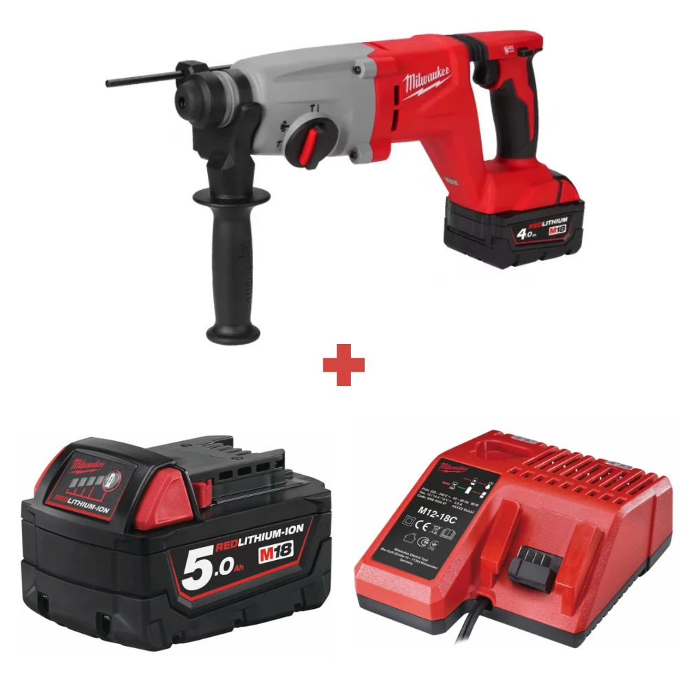 Перфоратор Milwaukee M18 BLHACD26-0 (4933492483) + M18 B5 (4932430483) + М12-18С (4932352959) 1
