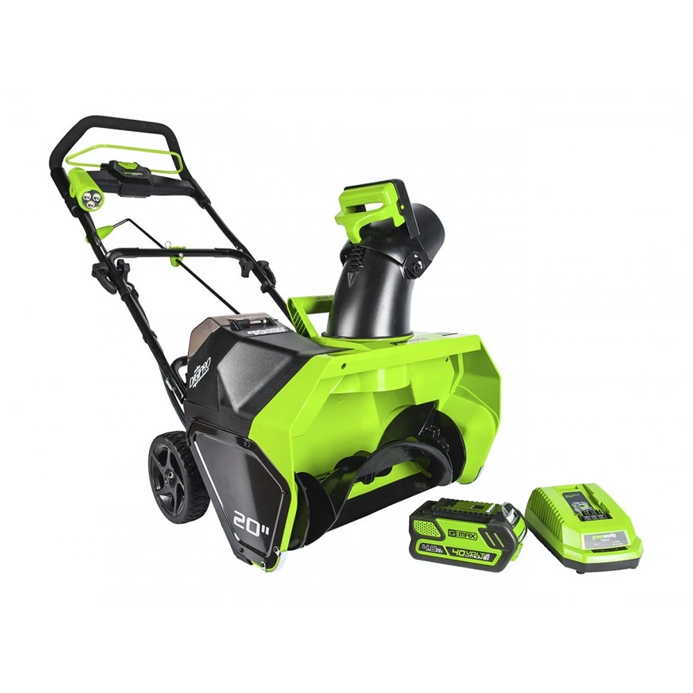 Снегоуборочная машина Greenworks GD40SB (40V с АКБ и ЗУ) 1
