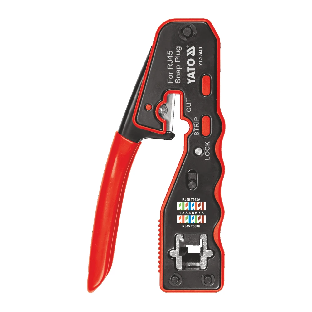 Инструмент для обжима и зачистки проводов YATO YT-22440 1