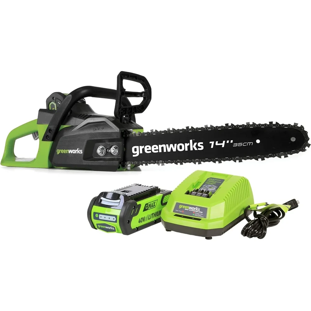 Пила цепная Greenworks GD40CS15K2 (40V, 1хАКБ 2Ач и ЗУ) 2005707UA 1