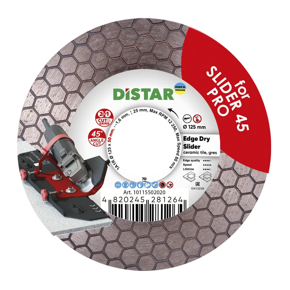 Круг алмазный DiStar Edge Dry Slider 125x30 1