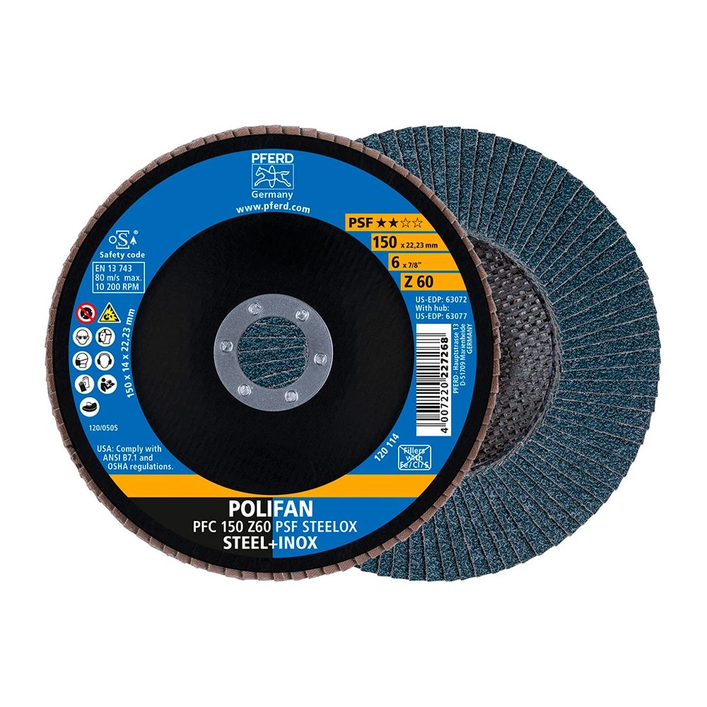 Круг шлифовальный Pferd PFC 150 Z 60 PSF STEELOX 1