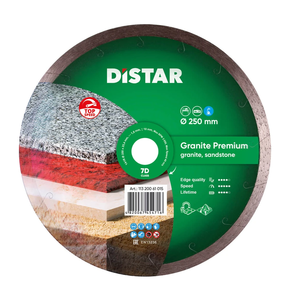 Круг алмазный DiStar Granite Premium 250x25,4 1