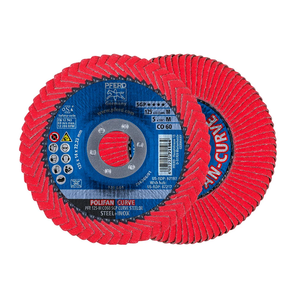 Круг шлифовальный Pferd PFR 125 M CO 60 SGP CURVE STEELOX 1