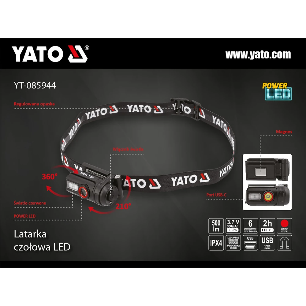 Фонарь YATO YT-085944 2