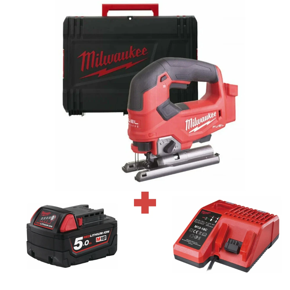 Электролобзик Milwaukee M18 FJS-0X FUEL (4933464726) + M18 B5 (4932430483) + М12-18С (4932352959) 1