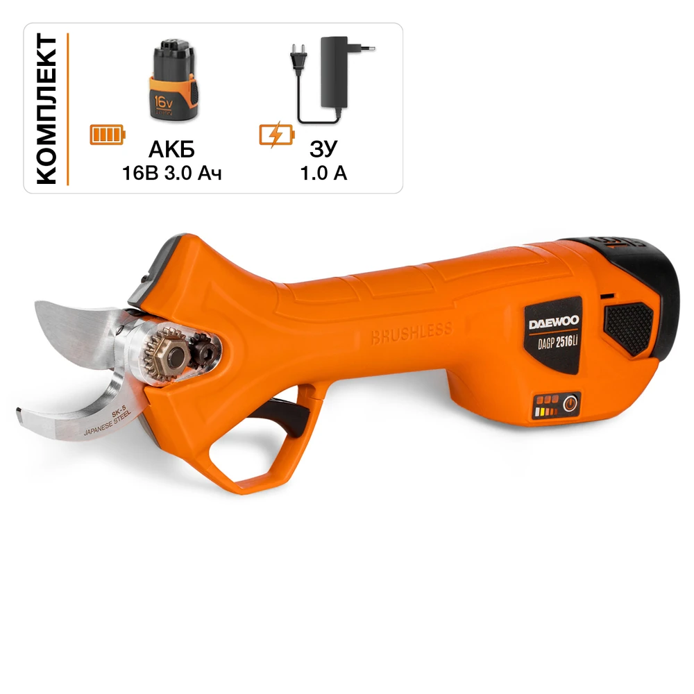Секатор Daewoo DAGP 2516Li SET 1