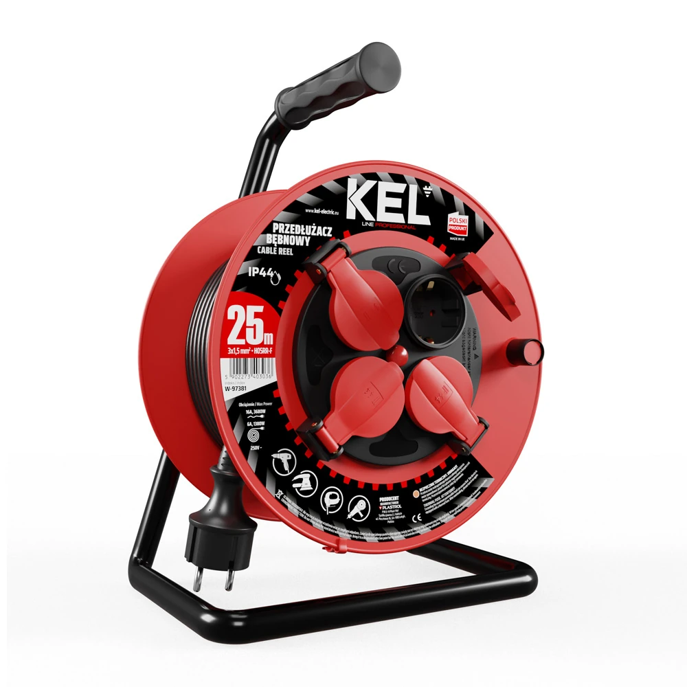 Удлинитель Kel W-97381 25\3*1,5 PRO 1