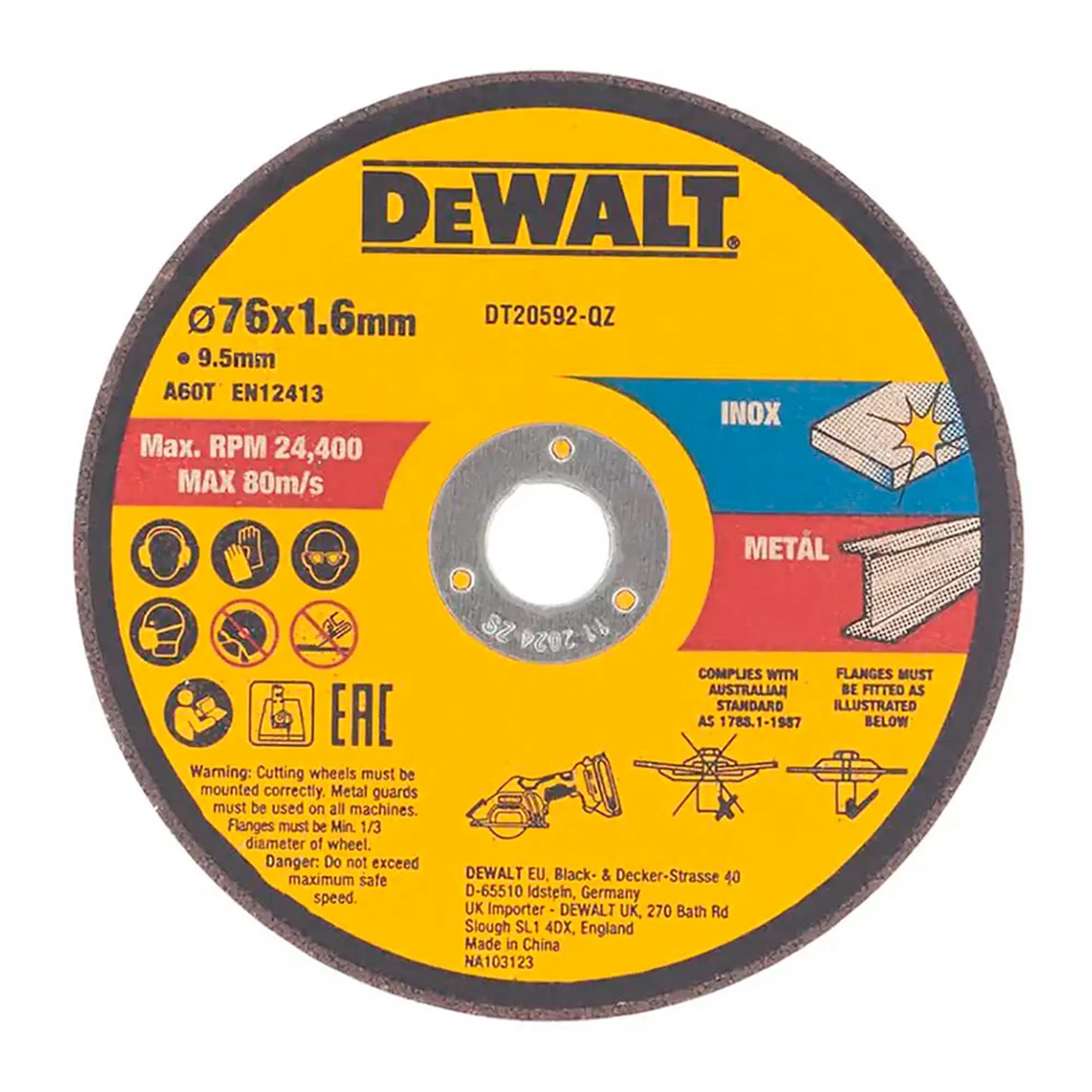 Круг отрезной DeWALT DT20592-QZ 1