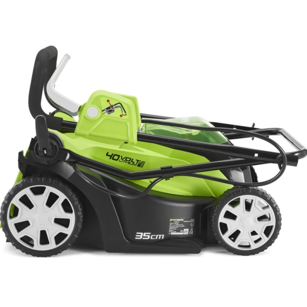 Газонокосилка аккумуляторная Greenworks G40LM35K4 (40V, 1хАКБ 4Ач и ЗУ) 2501907UB 2