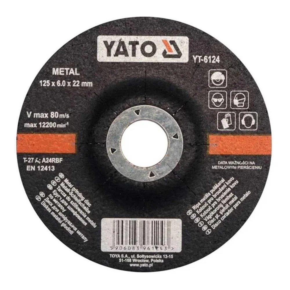 Круг шлифовальный YATO YT-6124 1