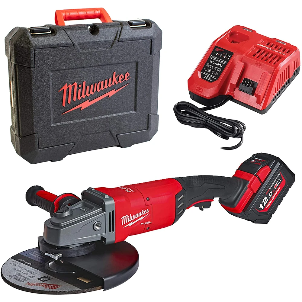 Углошлифовальная машина Milwaukee M18 FLAG230XPDB-121C FUEL (Li-Ion12Ач) (4933464115) 1