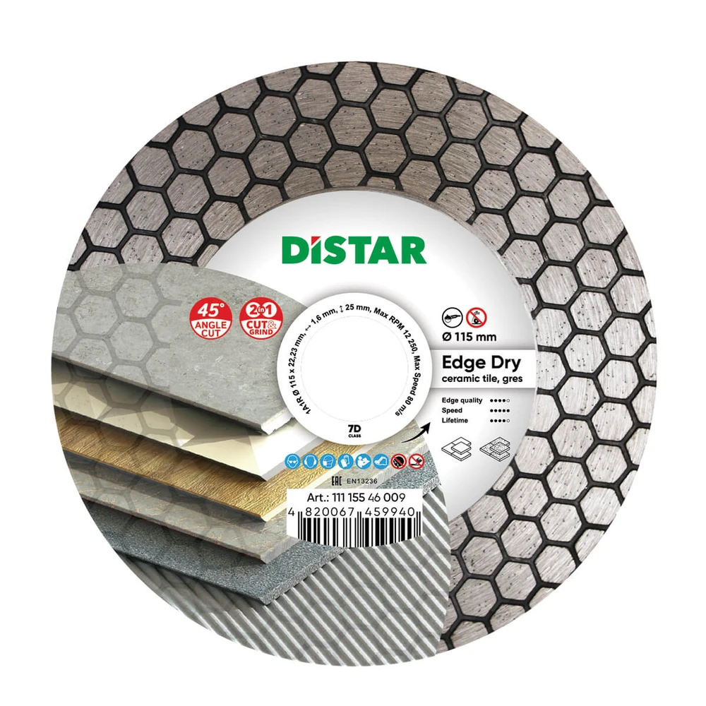 Круг алмазный DiStar Edge Dry 115x22,23 1