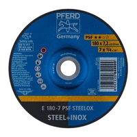 Круг шлифовальный Pferd E 180 - 7 PSF STEELOX1